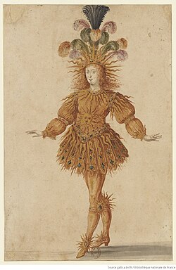 Luis XIV representado como Apolo en el ballet