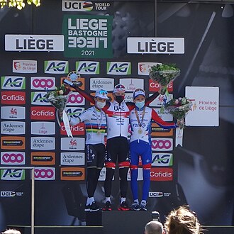 Fotografía ilustrativa del evento ciclista Lieja-Bastoña-Lieja 2021