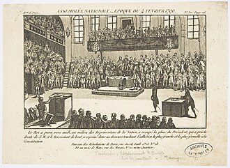 Emblema y registro histórico de la Asamblea Nacional Constituyente en Francia