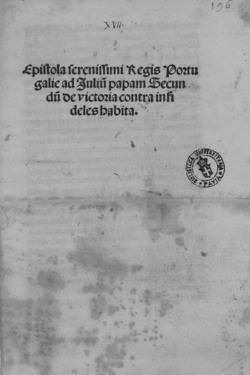 Epístola de victoria contra infieles