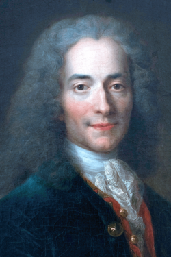 Retrato clásico de Voltaire
