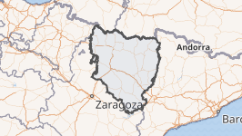 Mapa de la provincia de Huesca