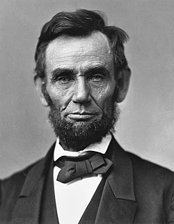 Retrato fotográfico formal de Abraham Lincoln