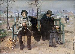 Cuadro de un optimista y un pesimista de Vladimir Makovsky
