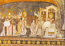 Fresco del siglo XI en la Basílica de San Clemente