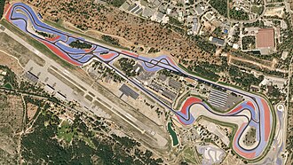 Imagen aérea del trazado del Circuito Paul Ricard