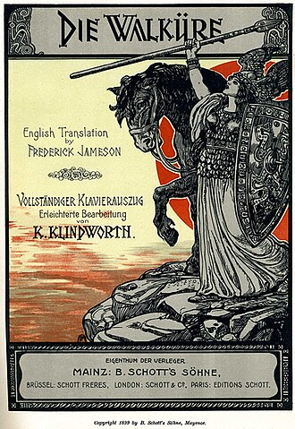 Escena de la ópera Die Walküre