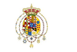 Representación cartográfica y emblemas históricos del Reino de las Dos Sicilias