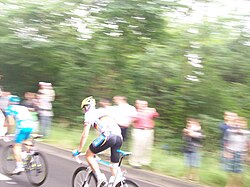 Christian Knees en el pelotón durante el Tour de Francia 2010