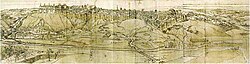 Dibujo de Madrid en 1562
