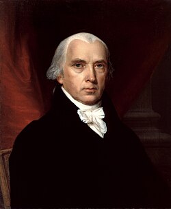 Retrato de James Madison, considerado el Padre de la Constitución de los Estados Unidos