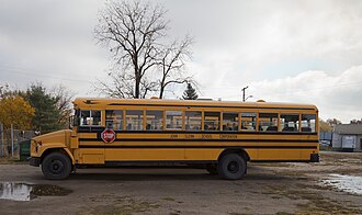 Autobús escolar típico de Estados Unidos