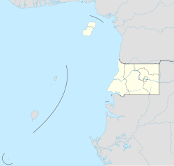 Mapa de localización de Ciudad de la Paz en Guinea Ecuatorial