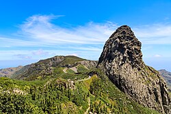 Roque de Agando en el parque nacional de Garajonay