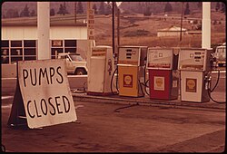 Gasolinera cerrada en Estados Unidos