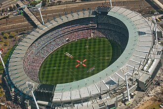 Aspecto actual del Melbourne Cricket Ground, el estadio olímpico de los Juegos de 1956.