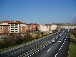 La AP-8 a su paso por Zarauz