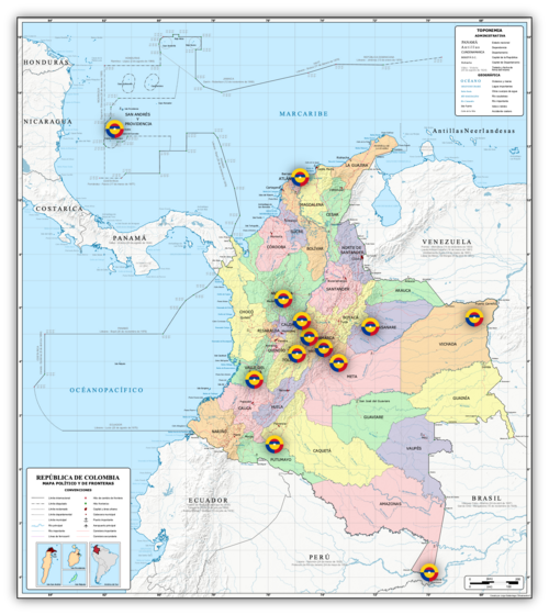 Mapa de unidades militares aéreas