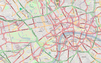 Plano de localización del Museo Británico en Londres Central