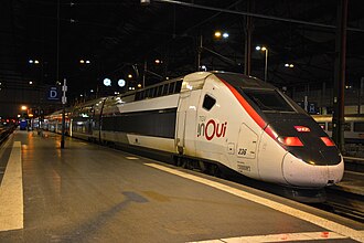 Tren TGV Duplex en la estación de París-Lyon