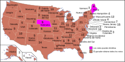 Mapa del Colegio Electoral