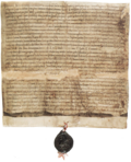 Representación histórica sobre los derechos de ciudad de Rostock