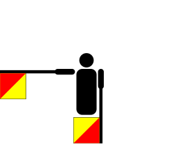 Representación del alfabeto semáforo