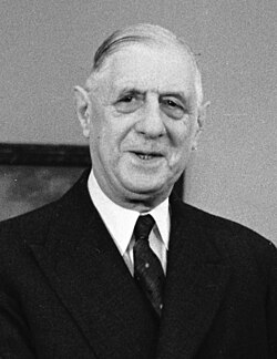 Charles de Gaulle, presidente de la República entre 1959 y 1969.