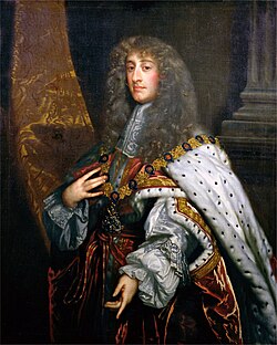 El duque de York, retratado por Peter Lely, c. 1675