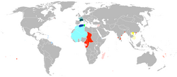 Mapa de la Francia de Vichy