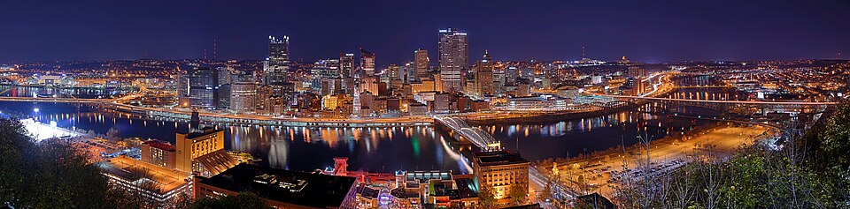 Panorámica de Pittsburgh desde el monte Washington