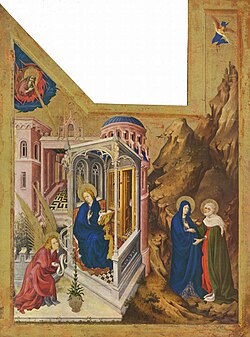 Detalle de la obra de Melchior Broederlam relacionada con el Retablo para Felipe el Atrevido