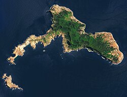 Imagen por satélite de la isla
