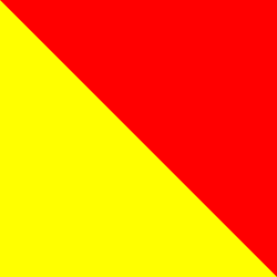 Banderas de señales para la letra O