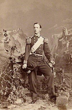 Retrato fotográfico de Jorge I de Grecia tomado por Southwell Bros en 1863