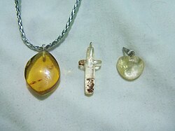 Joyería con ámbar de Chiapas