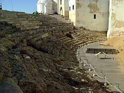 Teatro romano de Cádiz con una cávea de gran diámetro