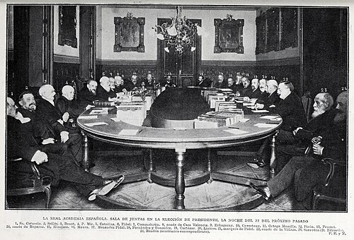 Sala de juntas de la Real Academia Española