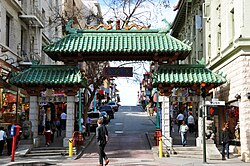 Vista general de Chinatown en San Francisco