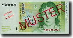 Detalle de billete de la cuarta serie