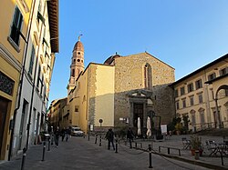 Calle de Arezzo donde se filmó la película