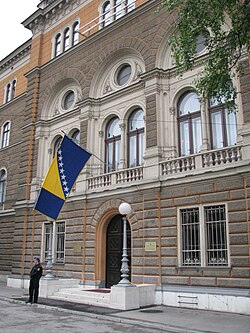 El edificio de la presidencia en el centro de Sarajevo.