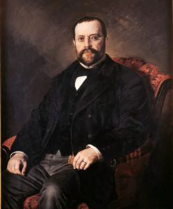 Ilustración alegórica de Miguel Antonio Caro