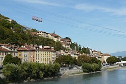 Panorámica del entorno montañoso y urbano de Grenoble