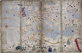 Uno de los mapas del Atlas catalán