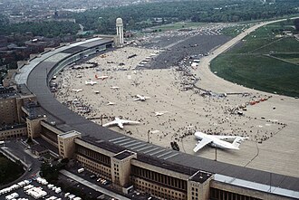 Vista aérea del aeropuerto de Tempelhof