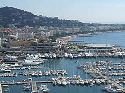 Ciudad de Cannes, sede oficial del festival cinematográfico