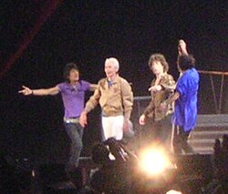 The Rolling Stones actuando en directo en 2006.