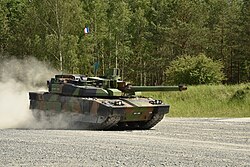 Carro de combate Leclerc en dotación del Ejército de Tierra francés.