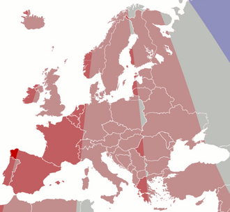 Representación del horario de verano europeo